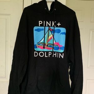Pink Dolphin Portrait Hoodie